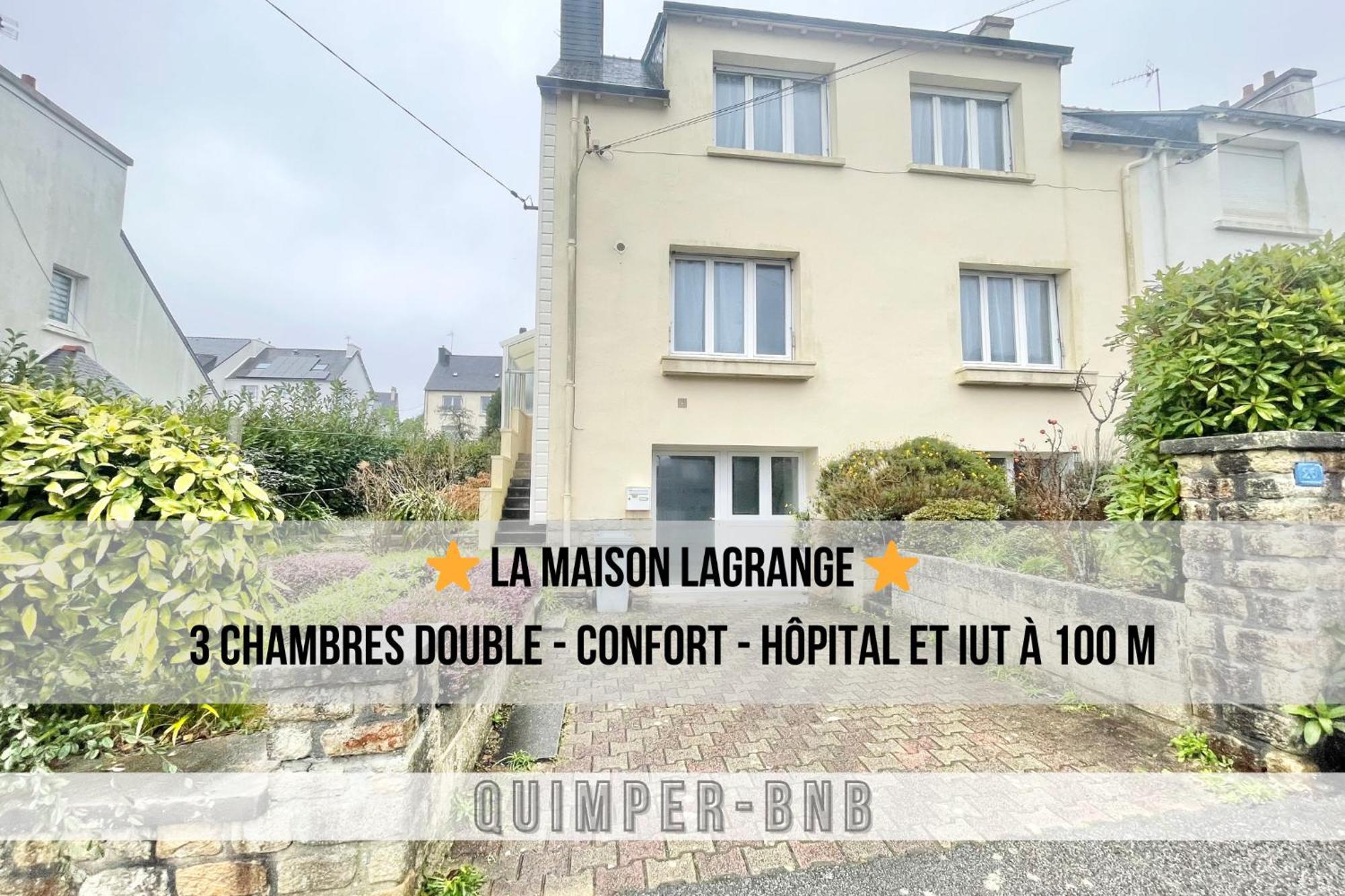 Maison Lagrange - 4 Chambres Quartier Iut Hopital Quimper Exterior photo