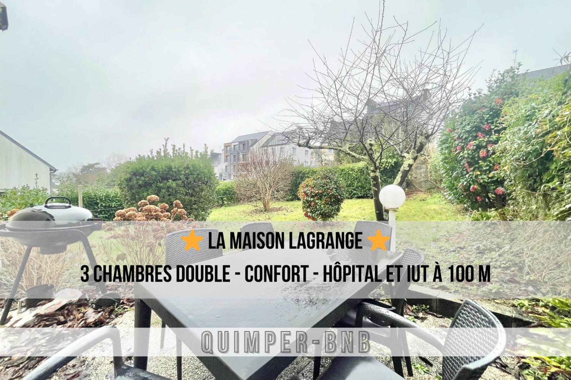 Maison Lagrange - 4 Chambres Quartier Iut Hopital Quimper Exterior photo